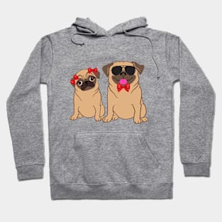 Pug couple Hoodie